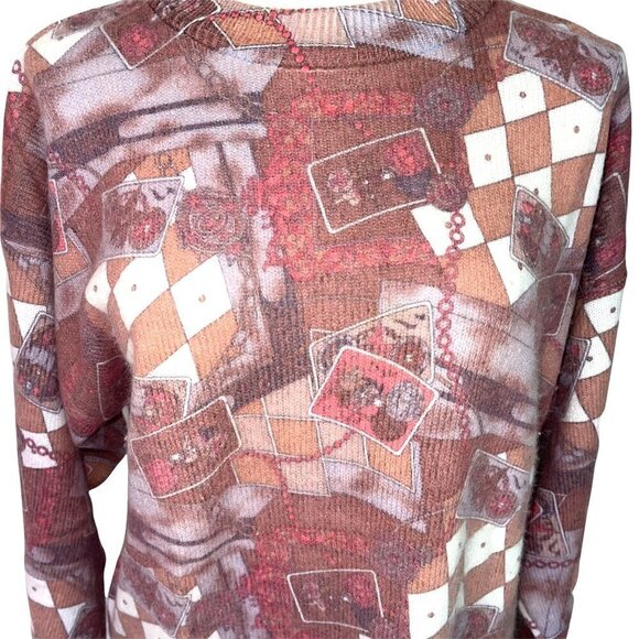 Minali Angora Blend Tunic Sweater Womens Size Large L Vintage Pink Made In Korea - Picture 10 of 13